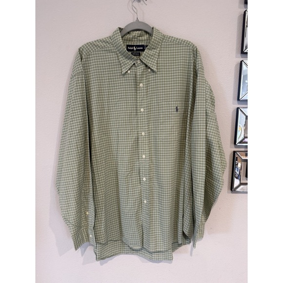 Lauren Ralph Lauren Other - Ralph Lauren‎ Bartlett Button Down Shirt Men's 2XL Green Plaid 100% Cotton